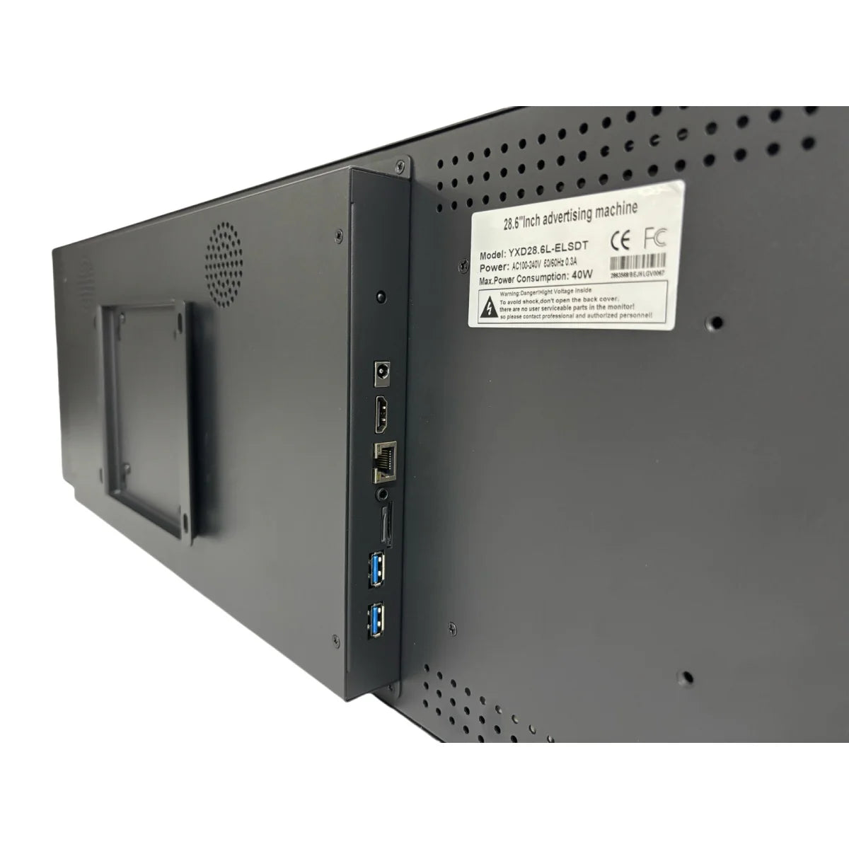 28.6 Inch (698.4×203.7mm  Viewable) Ultra-Wide Android LCD Shelf Screen | Stretched Bar Digital Signage w/ Optional Touch | Cloud / USB / App Control