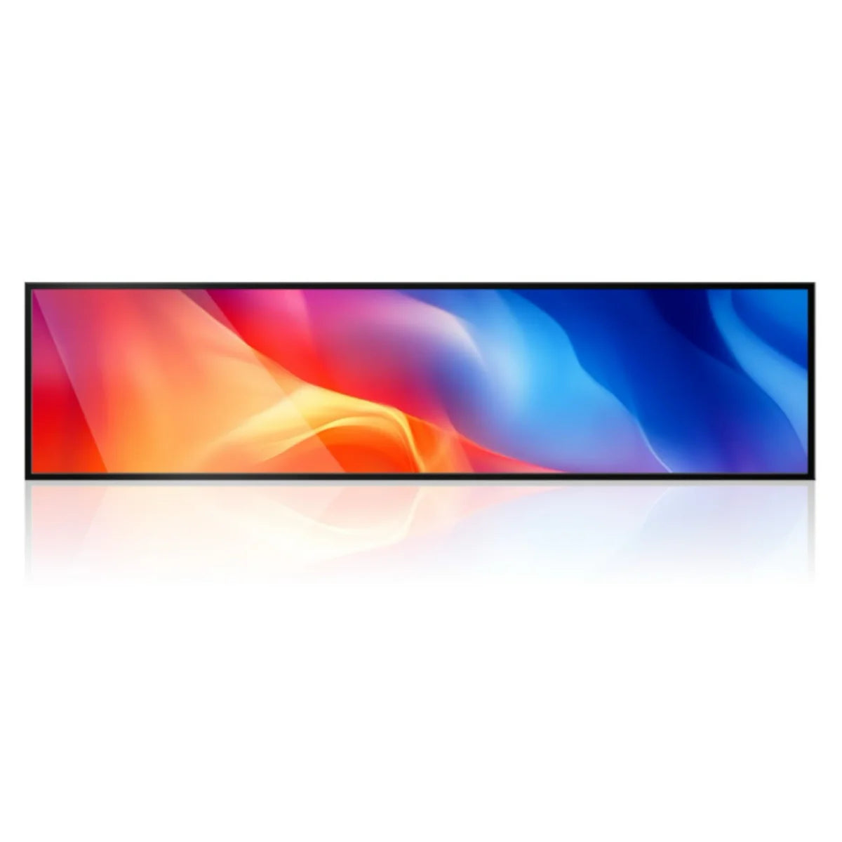 37.6 Inch (920×258mm Viewable) Ultra-Wide Android LCD Bar Display for Retail Shelves | Cloud, App & USB Content Management