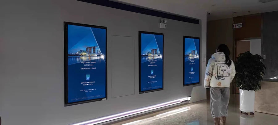 85" Indoor Wall-Mount LCD Digital Poster | Android RK3568 2GB+16GB | Non-Touch / Infrared Touch | CMS Software | VESA Mount