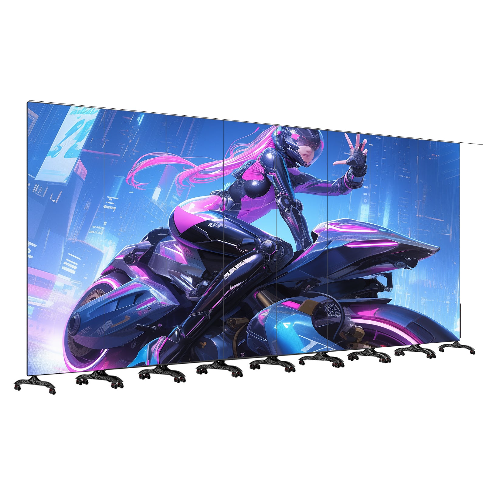 8PCS-PACK P2.5 FreeP DS Series LED Display Poster Linkable to 5120x1920 Large Display Video Wall