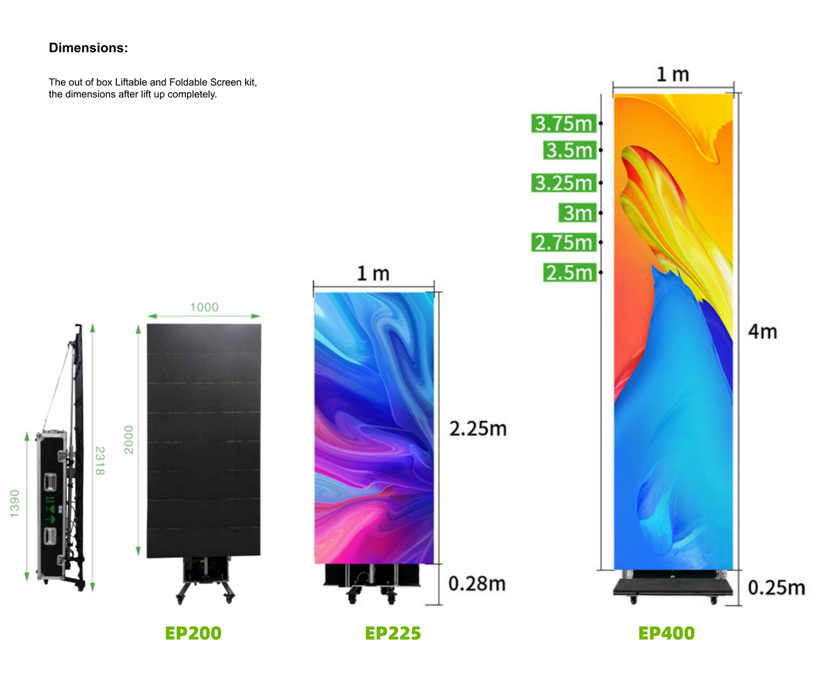 Foldable LED Standee