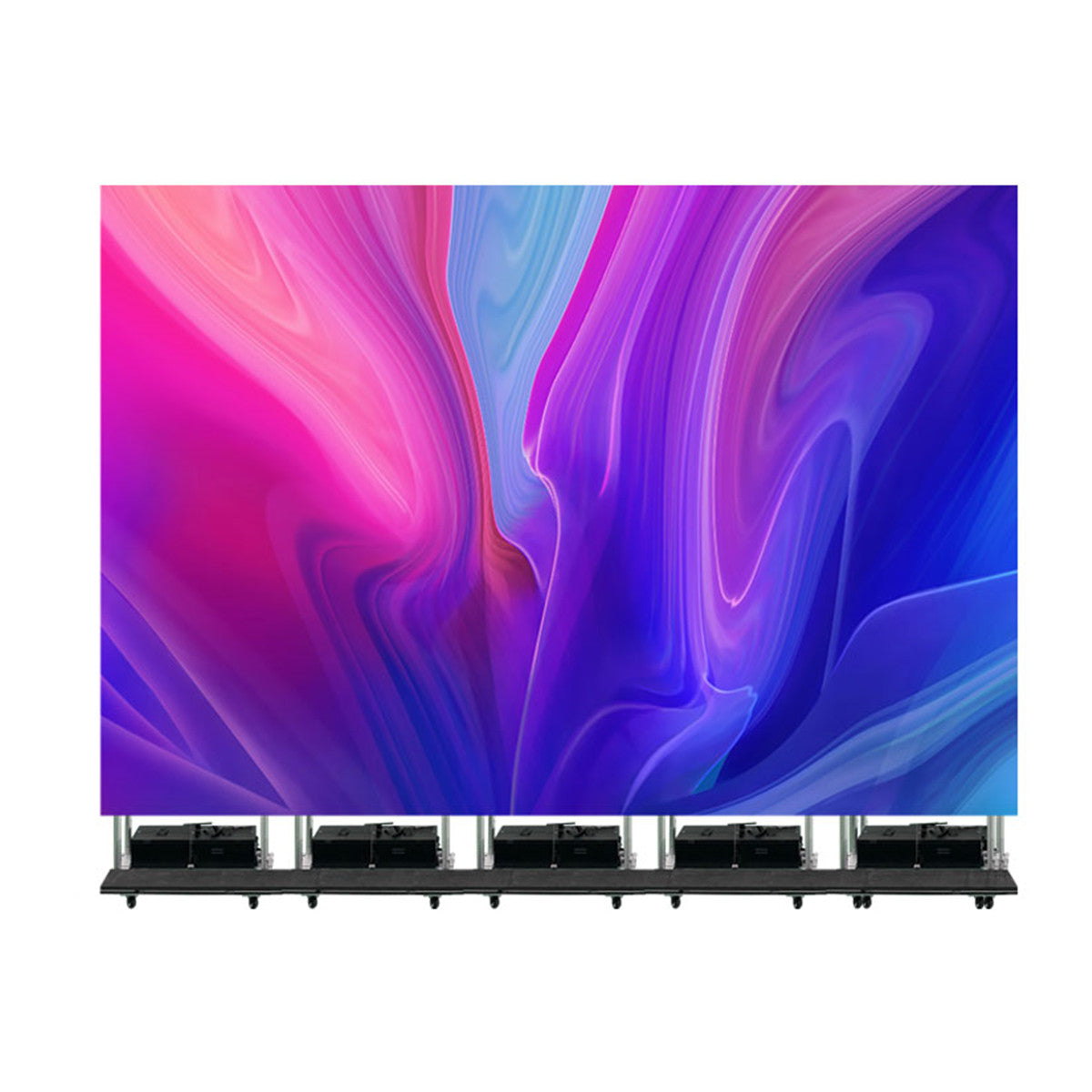 EP400(1Mx4M) 4SQM Foldable LED Poster Kit Indoor P3.91 Mobile LED Poster Remote Controlled LED Display Screen in Moveable Airflight Case