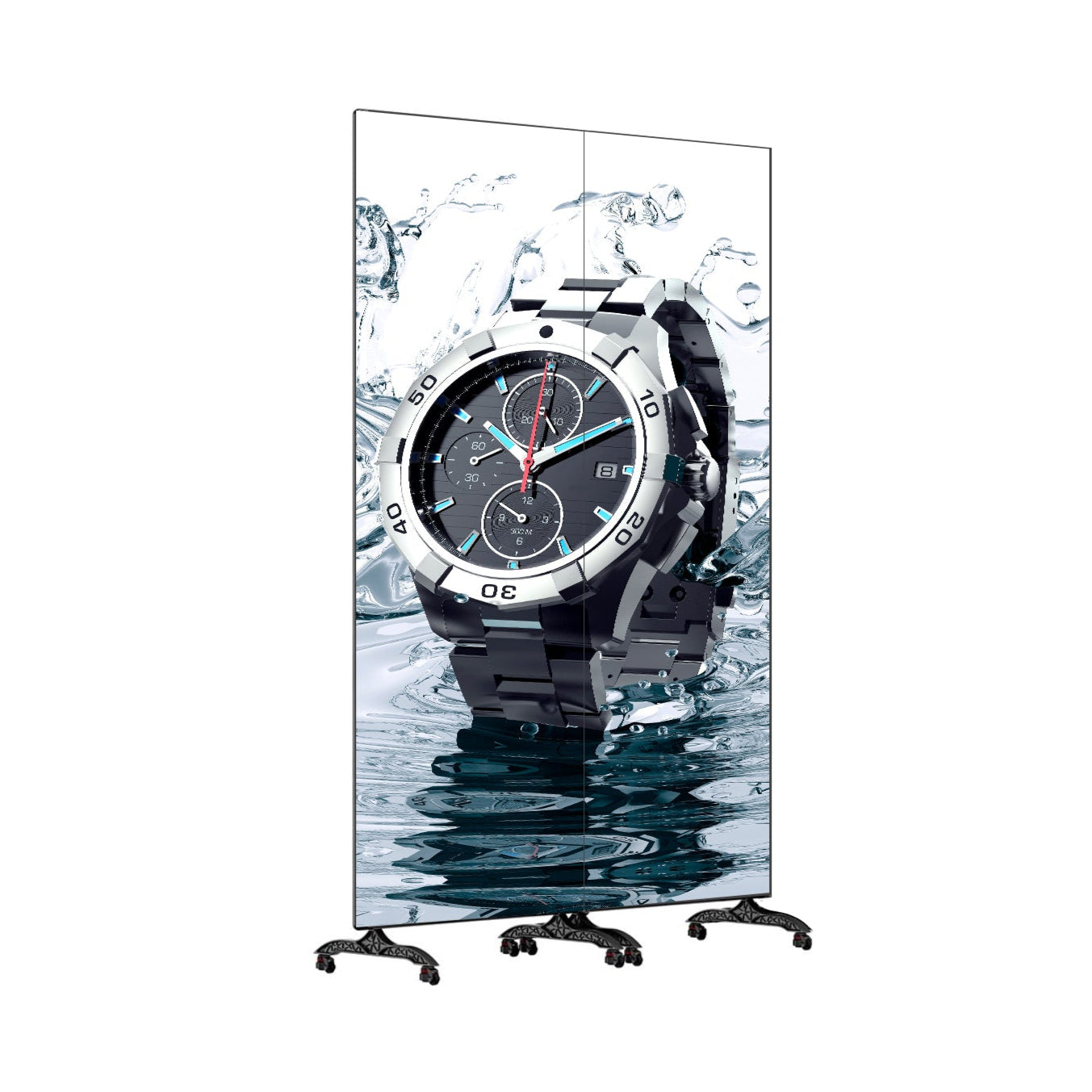 FreeP DS Series Linkable Indoor LED Display Poster made with High Precision Aluminum Frame in 1.25mm | 1.53mm| 1.86mm | 2.5mm Pixel Pitch w/ 640x1920mm Large Display Area (2PCS-Pack)