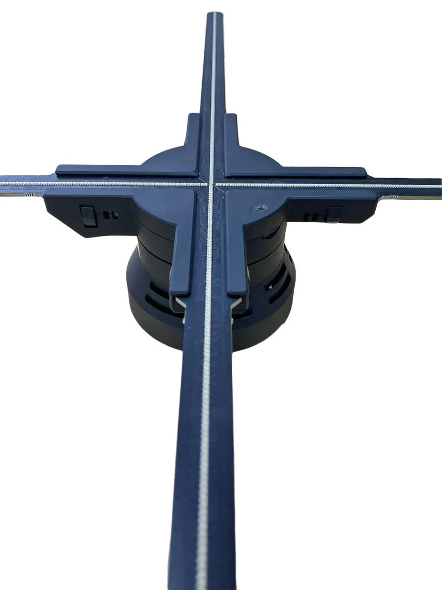 F Series Large 3D Hologram Fan LED Display – 80cm to 100cm (31.5”–39.4”) | High Brightness Holographic Advertising Projector | Fan Only / with Floor Stand / Ceiling Mount (No Housing)