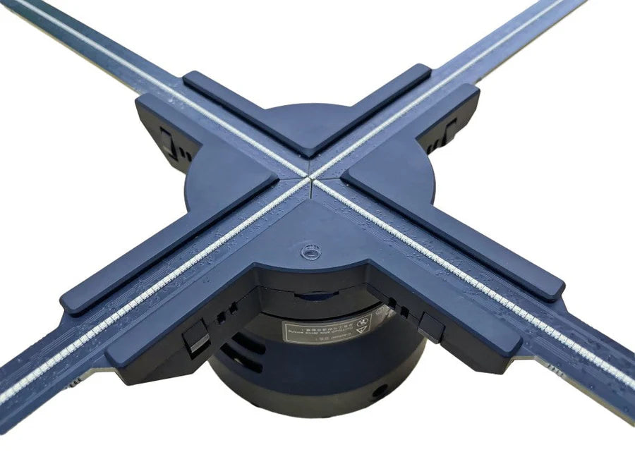 F Series Large 3D Hologram Fan LED Display – 80cm to 100cm (31.5”–39.4”) | High Brightness Holographic Advertising Projector | Fan Only / with Floor Stand / Ceiling Mount (No Housing)