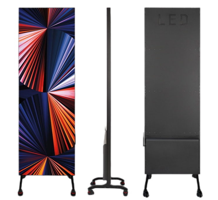 FreeP D Series Individually Used Indoor LED Display Poster made w/ High Precision Aluminum Frame in 1.25mm | 1.53mm| 1.86mm | 2.5mm Pixel Pitch w/ 640x1920mm Large Display Area