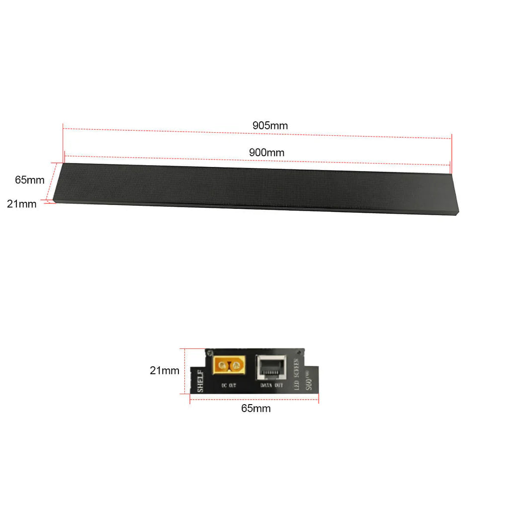 Shelf LED Display Strip P1.25 | P1.875 60mm (2.36'') Tall Digital Price Display for Stores