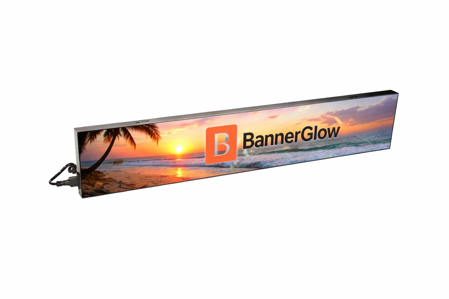 BL-S Series Frameless LED Shop Signage – P1.86 · 160×960mm | Ultra-Thin GOB Screen for Store Windows & Retail Interiors
