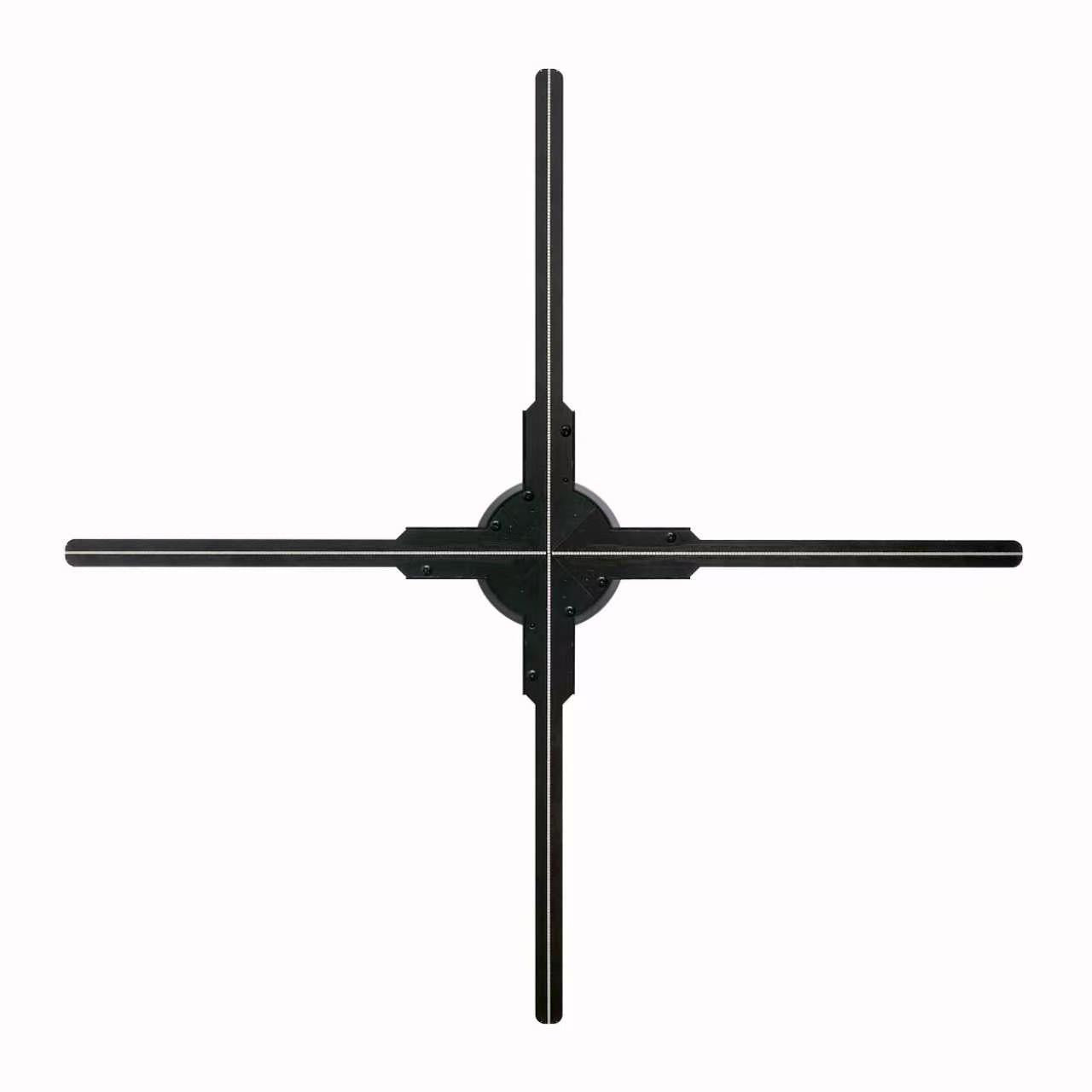 FL-M Series | Asynchronous Control | 45cm to 49cm (17.7–19.3 inch) | 3D Holographic Fan | Fan Only / Transparent Protective Cover / Black Background Protective Cover | Retail Holographic Display | 4 Blades